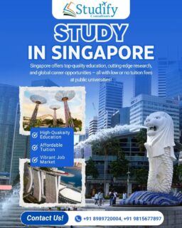 ● Fulfill your Dream ●

✅ Apply your Study Visa Now
✅ Free Counselling

-------------------------------------------------------------

For more details: contact : Studify Consultants, SCO 64 sector 47C Chandigarh
Contact us:📞📞
Mobile/WhatsApp: +91 98156 77897 +91 89897 20004

www.studifyconsultants.in

-------------------------------------------------------------

#visa #university #studyvisa #flight #studyinsingapore