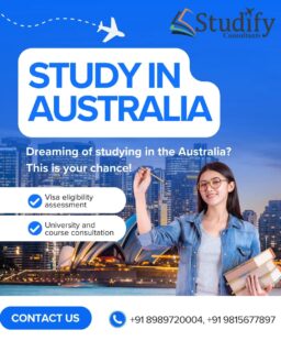 Ready for a global career? Study abroad in Australia 🇦🇺 and unlock your potential.
Apply Now 

-------------------------------------------------------------

For more details: Studify Consultants, SCO 64 sector 47 Chandigarh
Contact us:📞📞
Mobile/WhatsApp: +91 98156 77897 +91 89897 20004 

www.studifyconsultants.in

-------------------------------------------------------------

#travel #university #studyinaustralia  #visa #australia🇦🇺